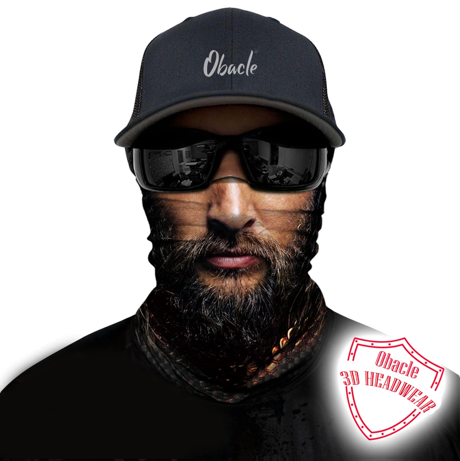 Obacle Skull Face Mask Sun Uv Dust Wind Protection Tube Mask Seamless Bandana Skeleton Face Mask For Men Women Bike Riding Motor