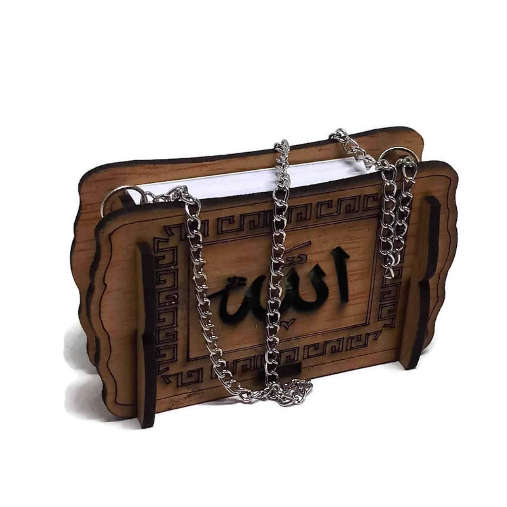 Car Mirror Hanging Decoration Amn-165 Muslim Charm Ornament Islamic Mini Al-Quran In Wooden Small Box Eid Ramadan Gift (Model_01)