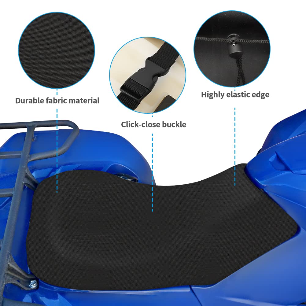Motoqueen Atv Seat Covers Universal Waterproof-Resistant Cover Fits For Sportsman | Rancher | Foreman | Scrambler | Kodiak | Polaris Scrambler Etc