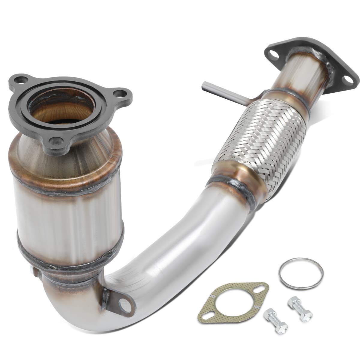 DNA MOTORING Factory Style Catalytic Converter Flex Exhaust Pipe Compatible with 10-14 Equinox / 12-15 Captiva Sport / 10-14 Ter