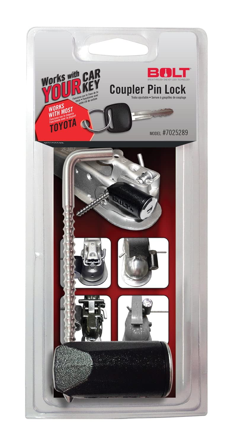 Bolt 7025289 Trailer Coupler Pin Lock For Toyota Keys