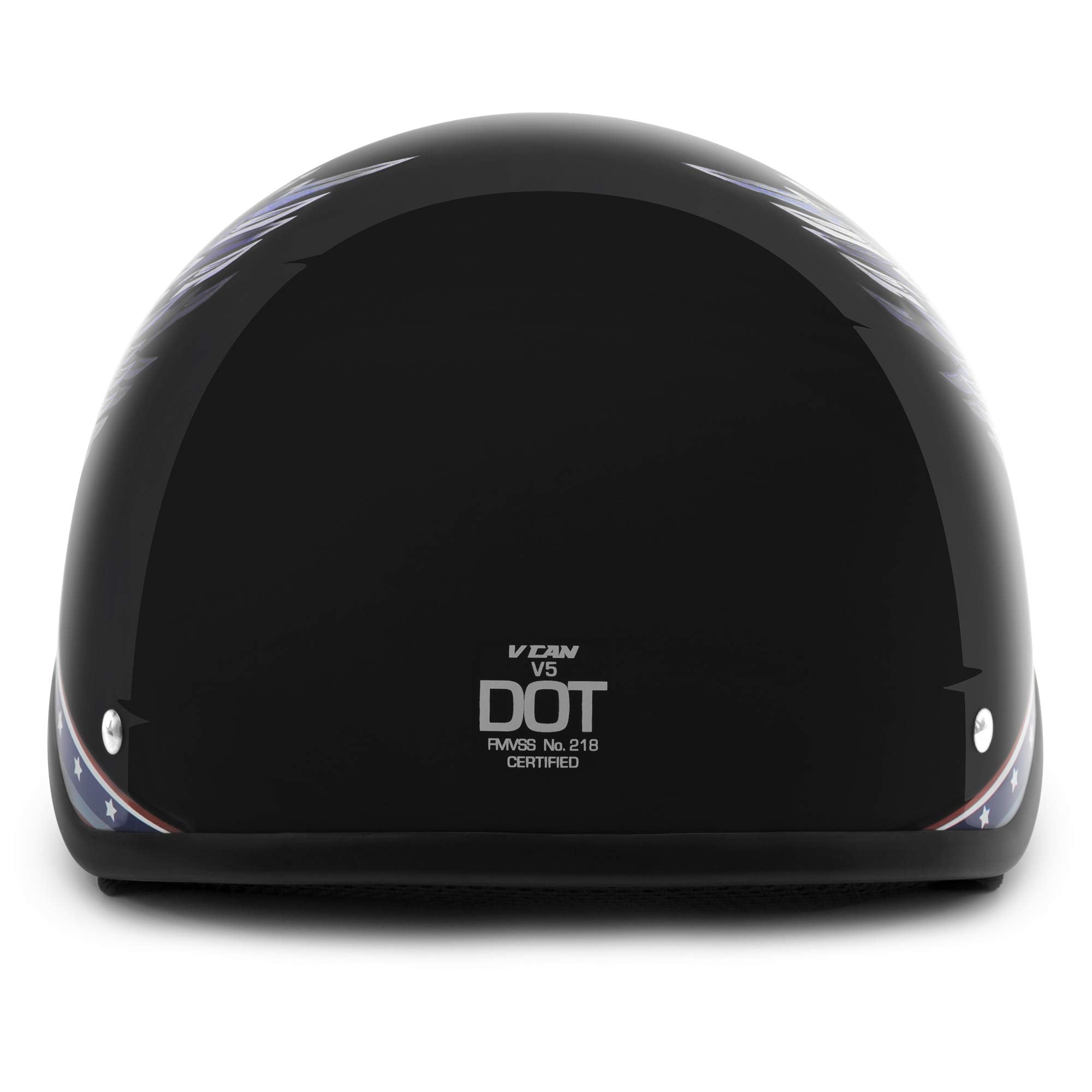 Vcan Cruiser New Patriotic Eagle Usa Graphics Motorcycle Half Helmet