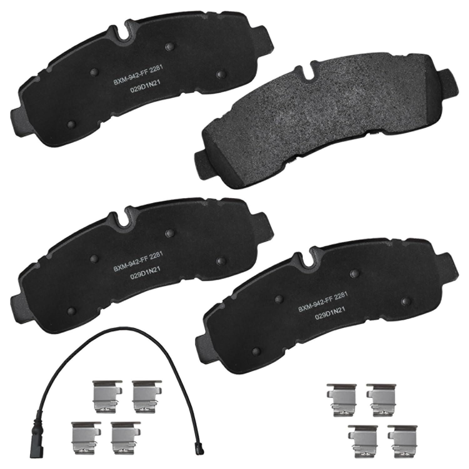 Bendix Premium Sbm2281 Semi-Metallic Rear Brake Pads For Ford Transit 2020, Transit-250 2020, Transit-350 2021-2020, Transit-350