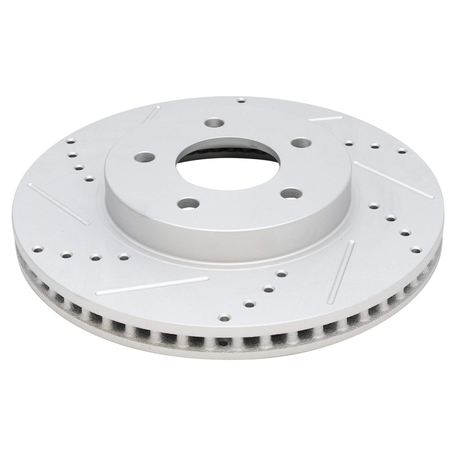 Trq Front Performance Brake Rotors Set Premium G-Coated Cross Drilled & Slotted Compatible With 2005-2006 Chevrolet Equinox 2006