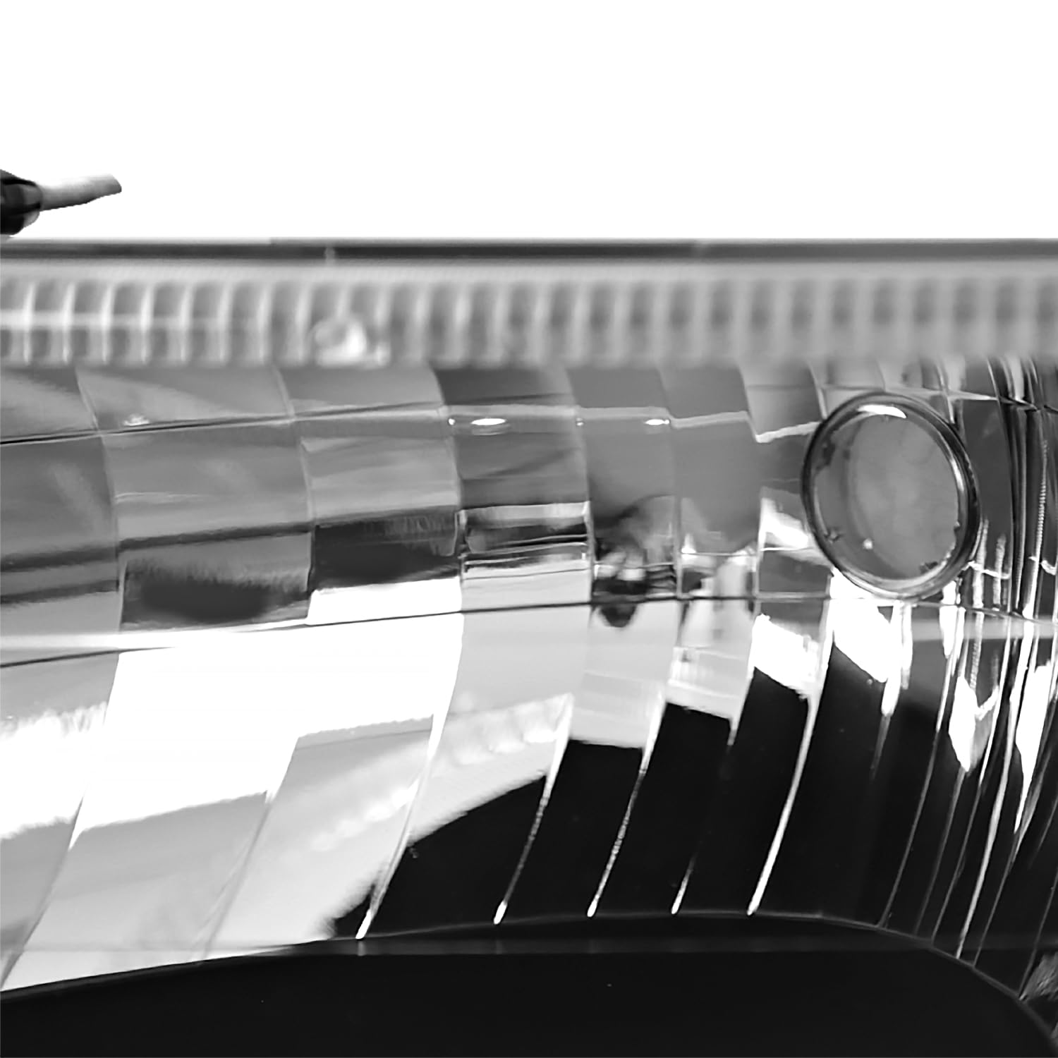 Spec-D Tuning Black Housing Clear Lens Headlights + Bumper Lights + Corner Lamps Compatible With 1992-1996 Ford F150 F250 F350 Bronco Left + Right Pair Headlamps Assembly