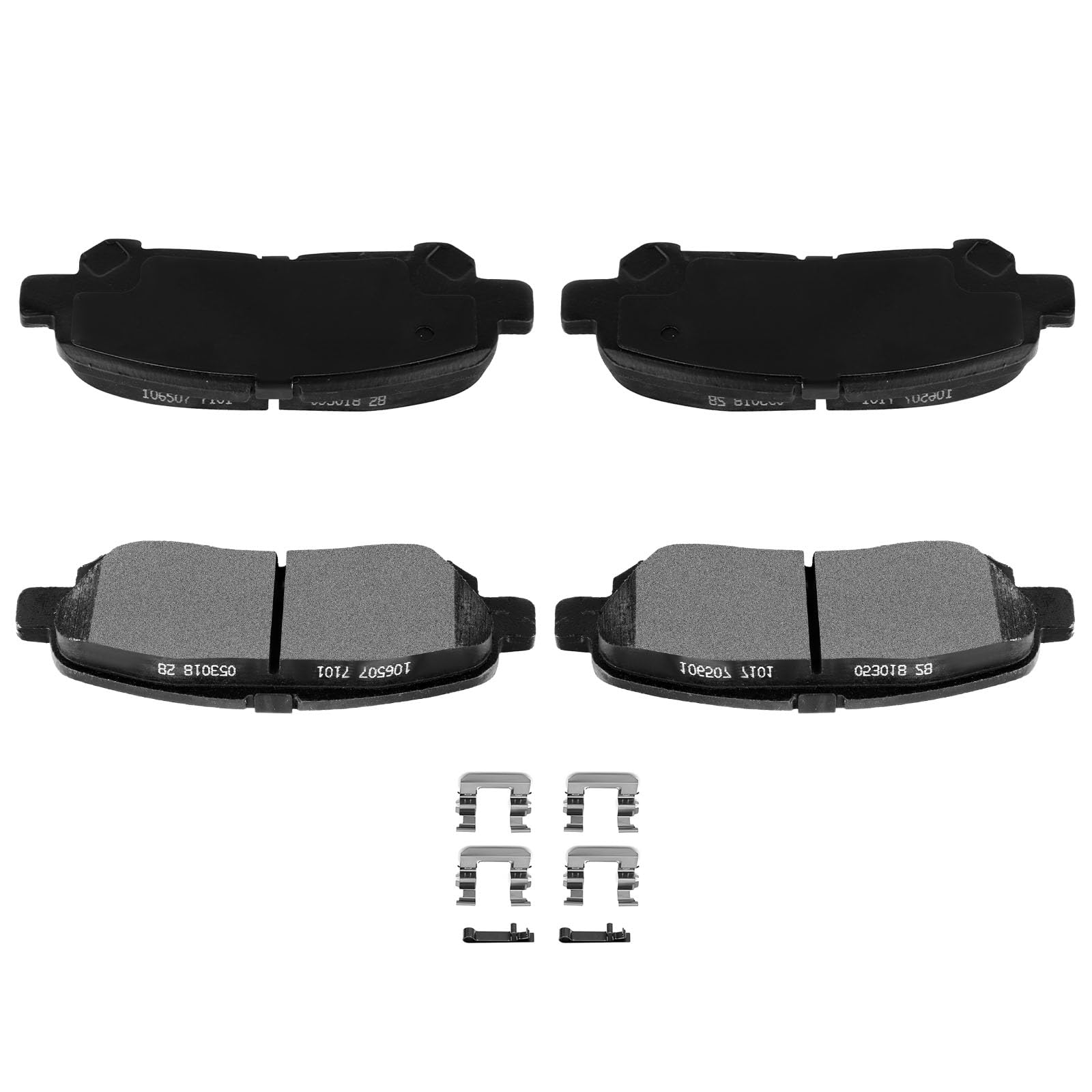 Automuto 4Pcs Rear Ceramic Disc Brake Pads Set D1325 For Toyota For Highlander 2008-2013
