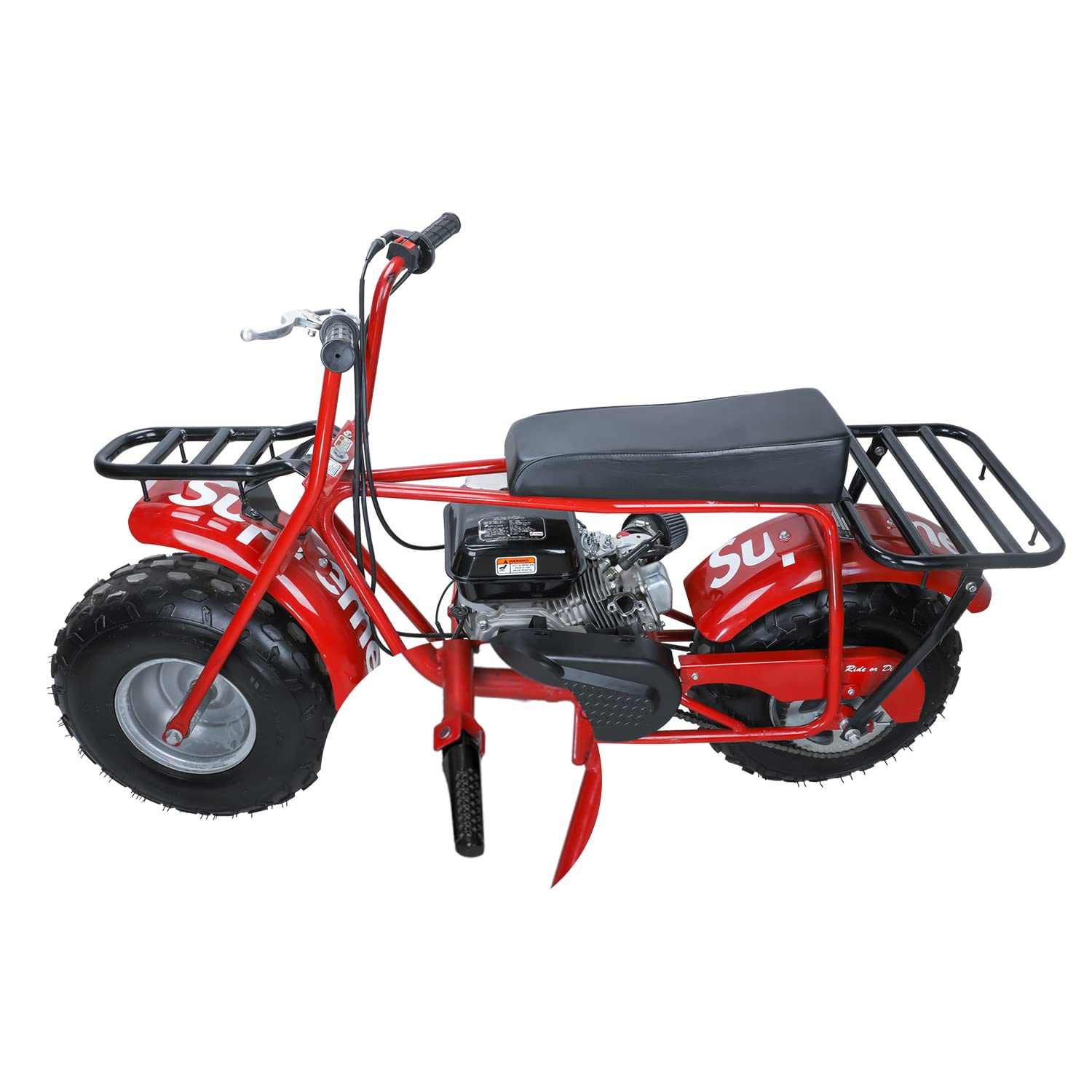 YOXUFA Mini Bike Foot Pegs Foot Rest Kit for Coleman Mini Bike CT200U Trail 200 CT200U-EX BT200X CT100U CC100X 97cc 100cc 3.0hp