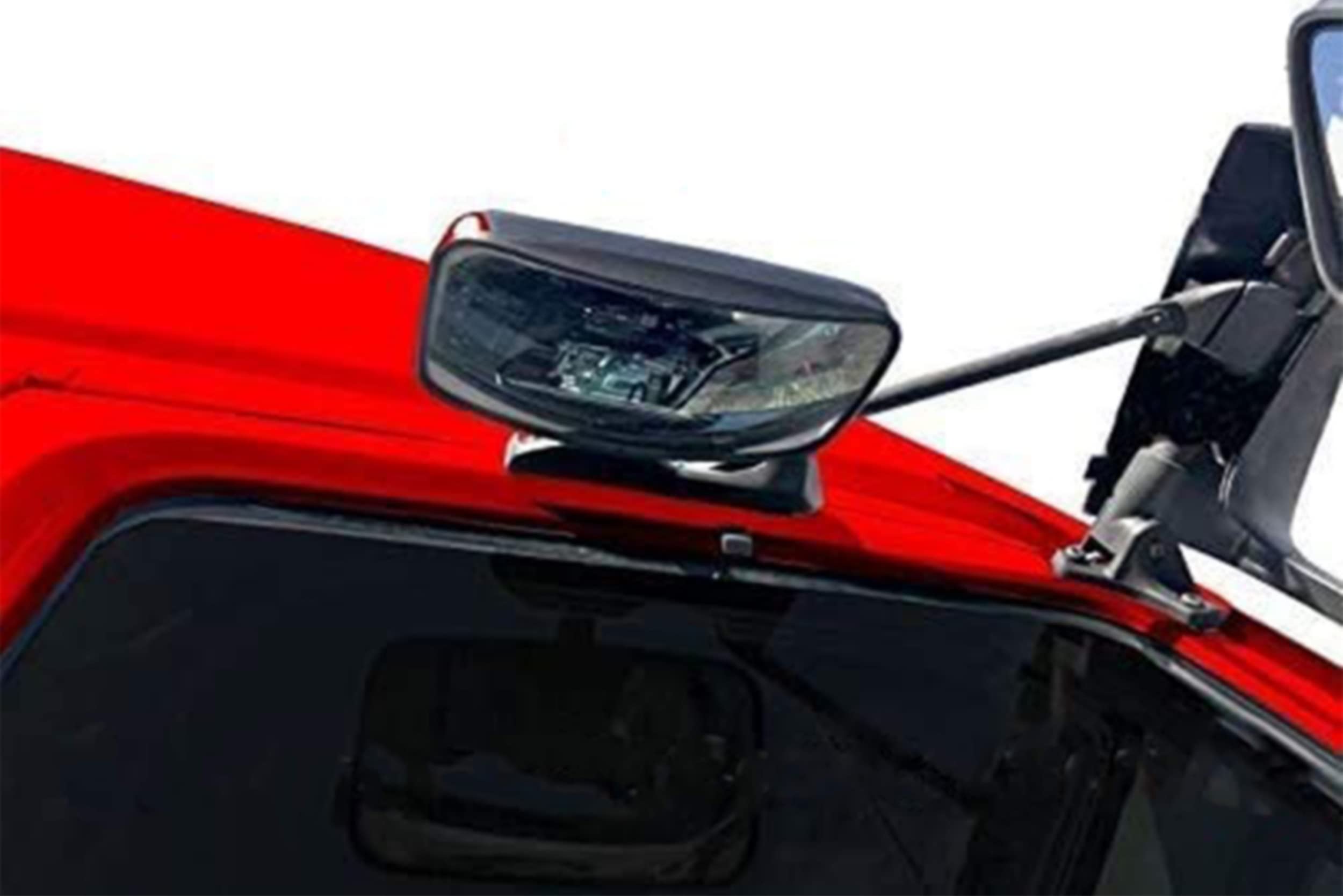 Kozak Look Down Convex Mirror Right Passenger Side Compatible With Volvo Trucks 2004 And Newer - Volvo Truck Accessories - Plus Volvo Logo Emblem And Kozak Vest