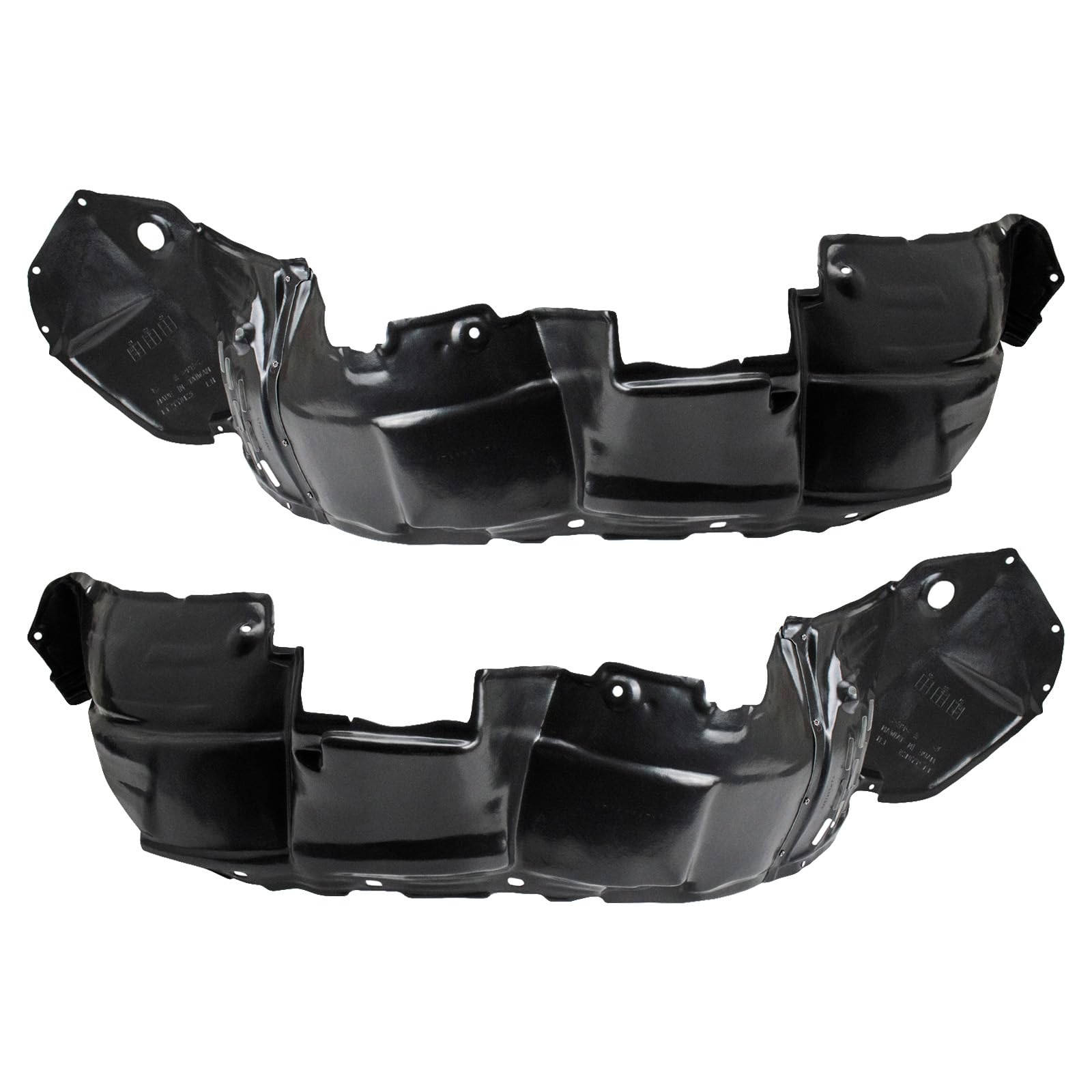 Trq Front Inner Fender Liner Set Compatible With 2004-2006 Lexus Rx330 2007-2009 Rx350 Lx1248101 Lx1249101