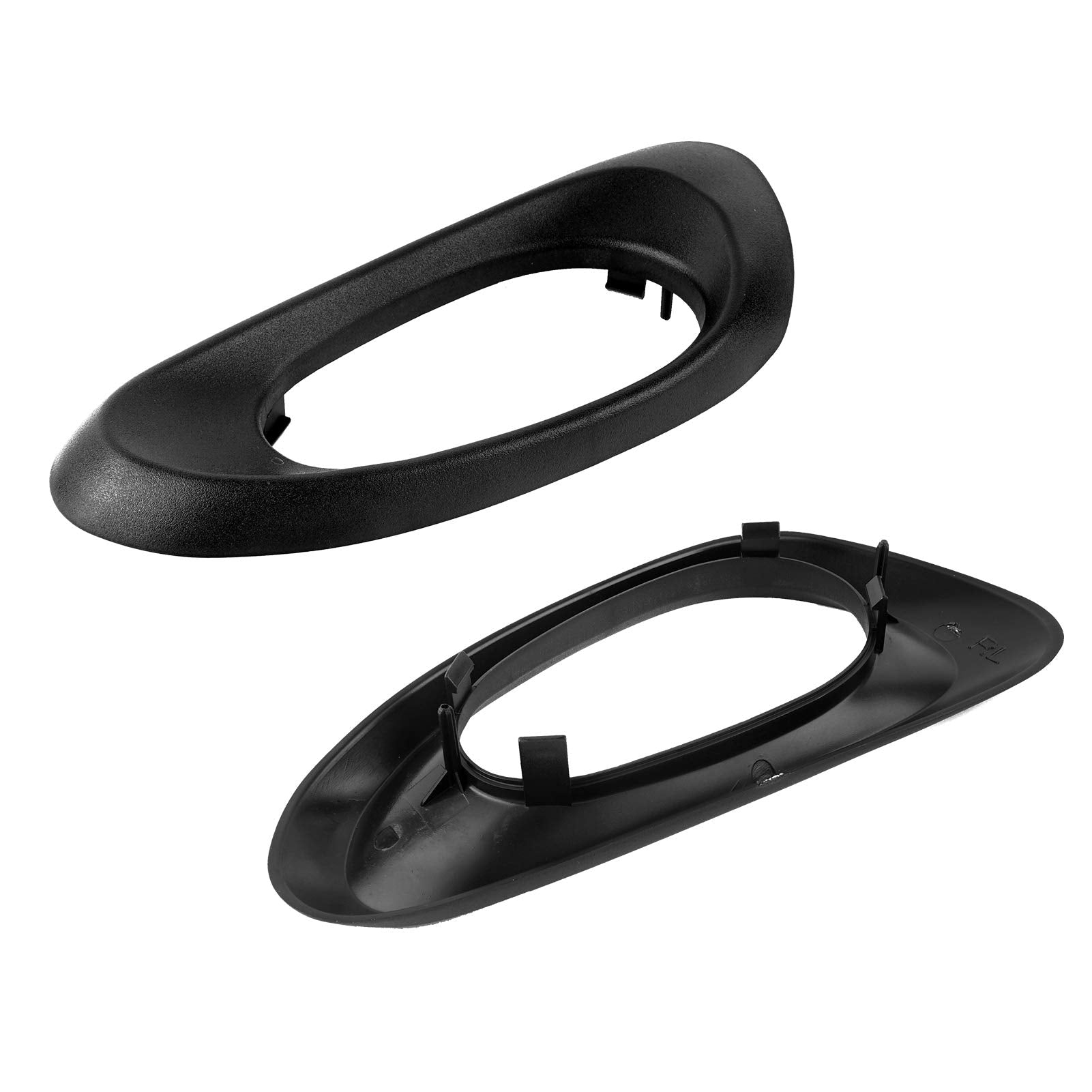 Interior Inside Door Handle Trim Bezel Front Rear Driver Passenger Side Replacement For Chevy Trailblazer Ext 2002 2003 2004 2005 2006 2007 2008 2009 Oe# 15214507, 15214506, 15214502, 15214501 (4Pcs)
