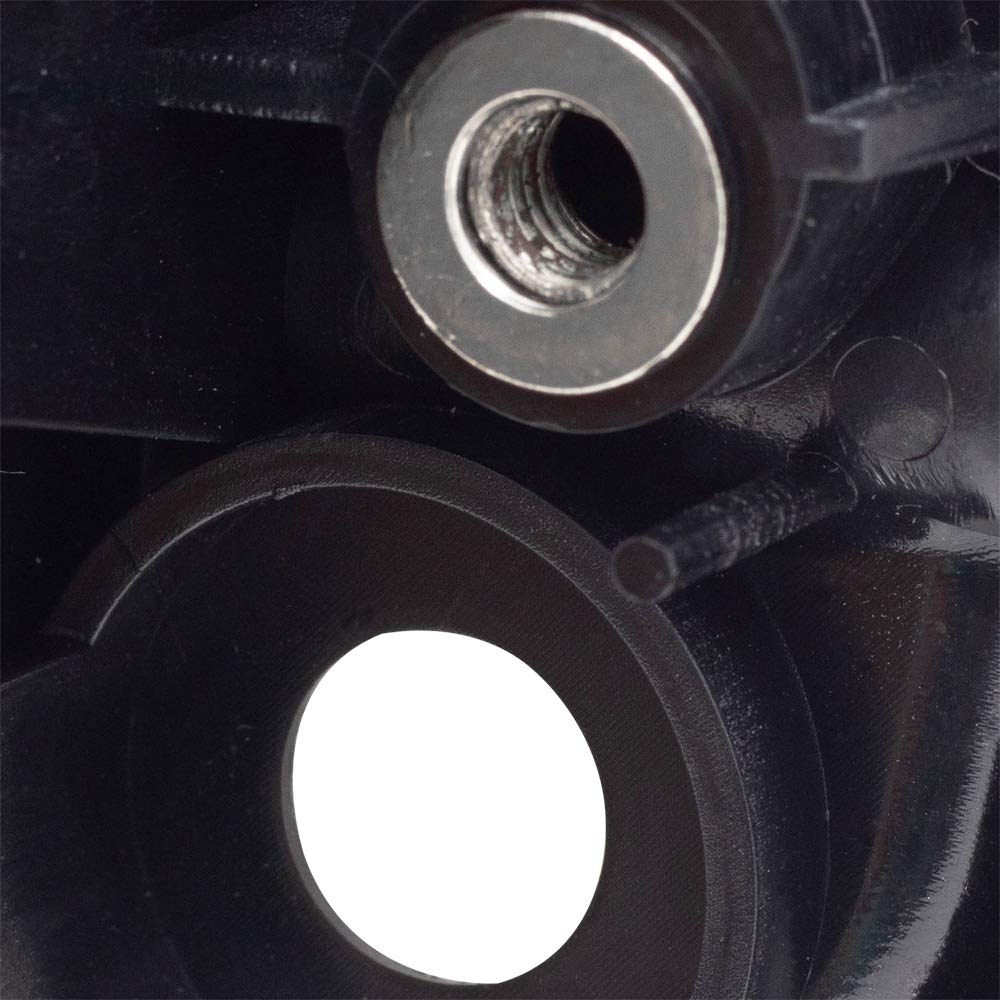 AutoandArt Brock Replacement Passengers Front Outside Black with Chrome Lever Door Handle compatible with 1995-2004 Tacoma Pickup Truck 6921035030