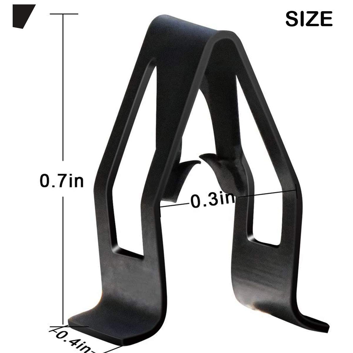 30 Pack Black Metal Retainer Clips, Universal Automotive Car Interior Front Console Dash Dashboard Trim For Ford Mazda Audi