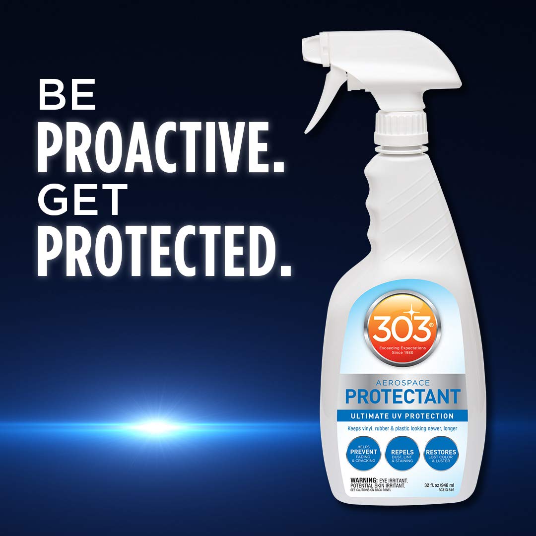 303 Products Aerospace Protectant – Uv Protection Spray Cleaner, Repels Dust, Dirt, & Staining, Matte Finish, Restores Like-New Appearance, Outdoor Cleaning Supplies 32 Fl. Oz.