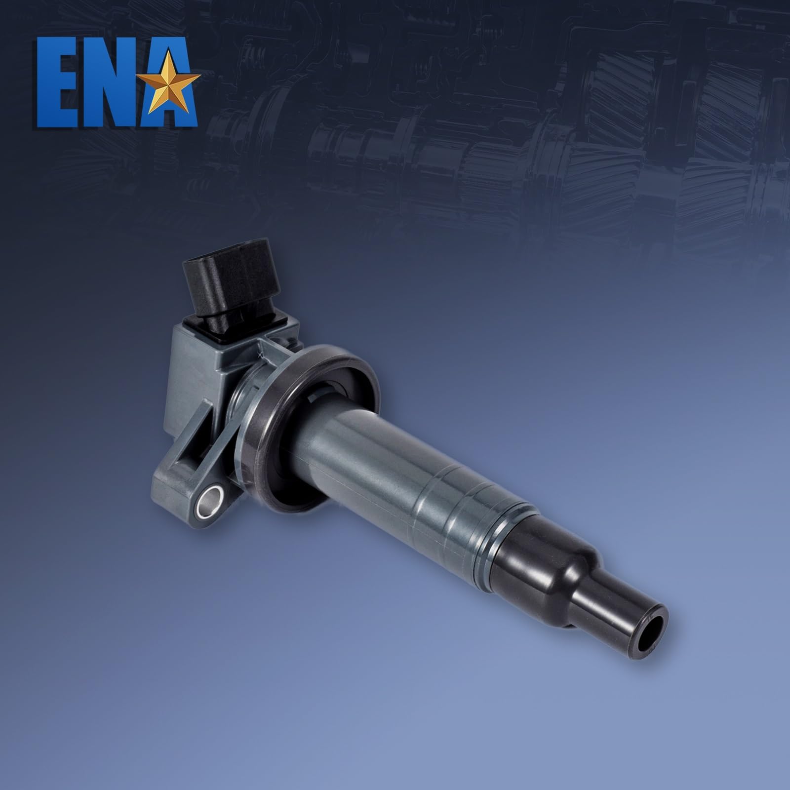 ENA Ignition Coil Pack Set of 4 for Chevrolet, Pontiac, Toyota - 1.8L V4, Compatible with UF247 UF315, Black, 2000-2008