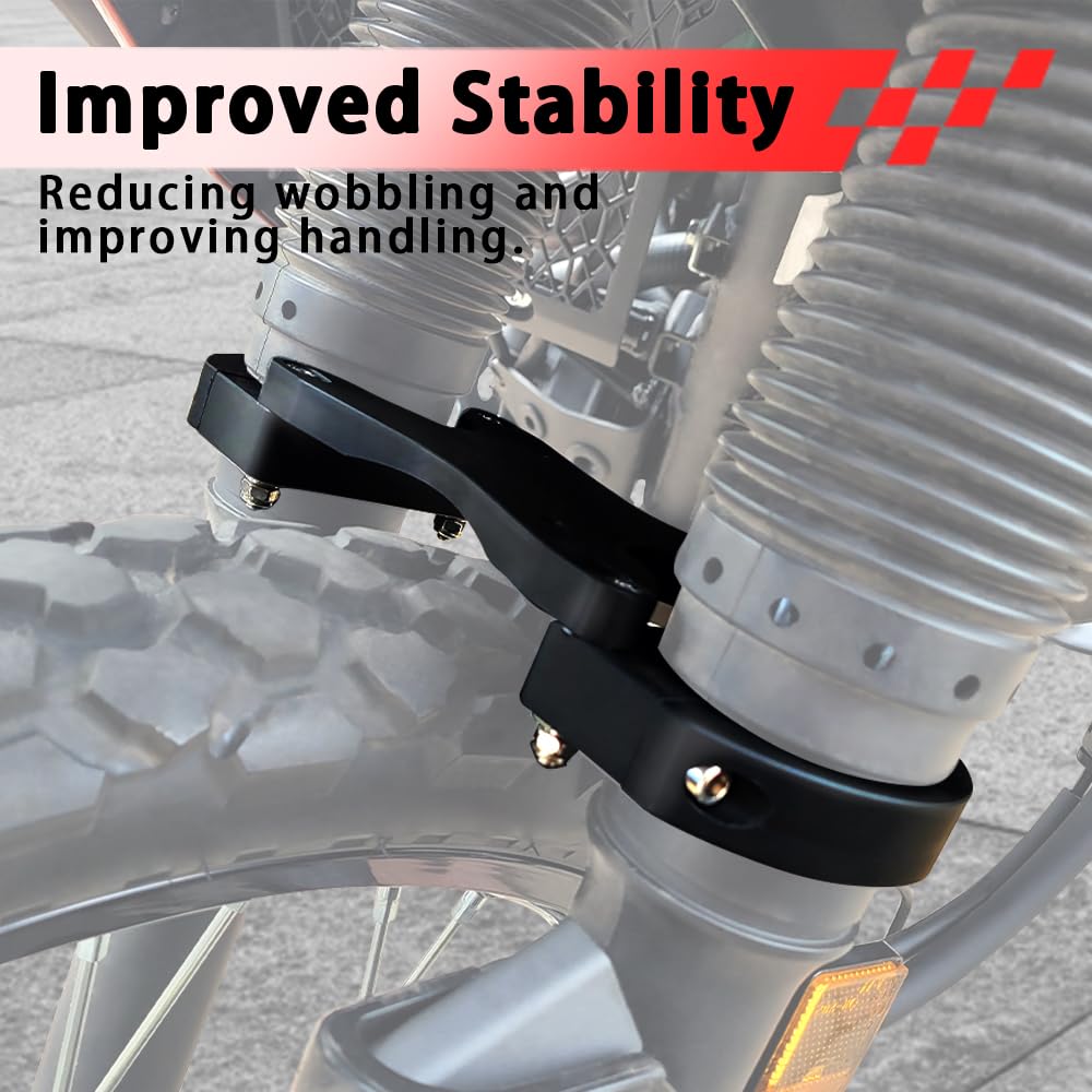 Xitomer Motorcycle Fork Brace, Fit for KLR650 2008 2009 2010 2011 2012 2013 2014 2015 2016 2017 2018 KLR650