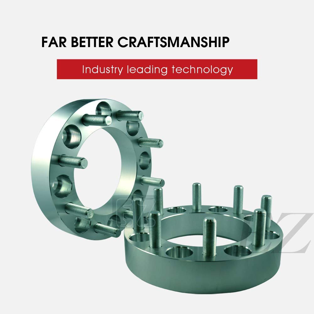 Ezaccessory 2 Billet Wheel Adapters 7X150 To 7X150 Thickness 1.5 Inch 14X1.5 Studs