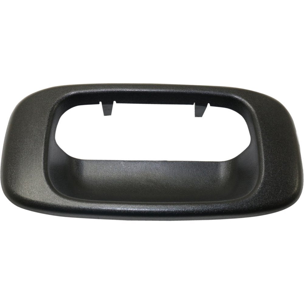 Evan Fischer Tailgate Handle Bezel Compatible with 1999-2006 Chevrolet Silverado 1500, Fits 1999-2004 Silverado 2500, Fits 1999-2006 GMC Sierra 1500 Textured Black Plastic Exterior GM1916102