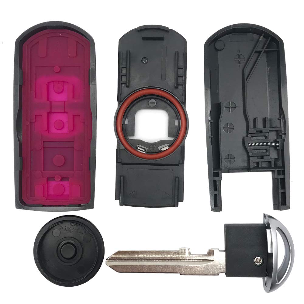 Horande 3 Buttons Replacement Key Fob Cover Case Fit For Mazda 3 Cx3 Cx5 Cx7 Cx9 6 Speed 3 Keyless Entry Key Fob Shell