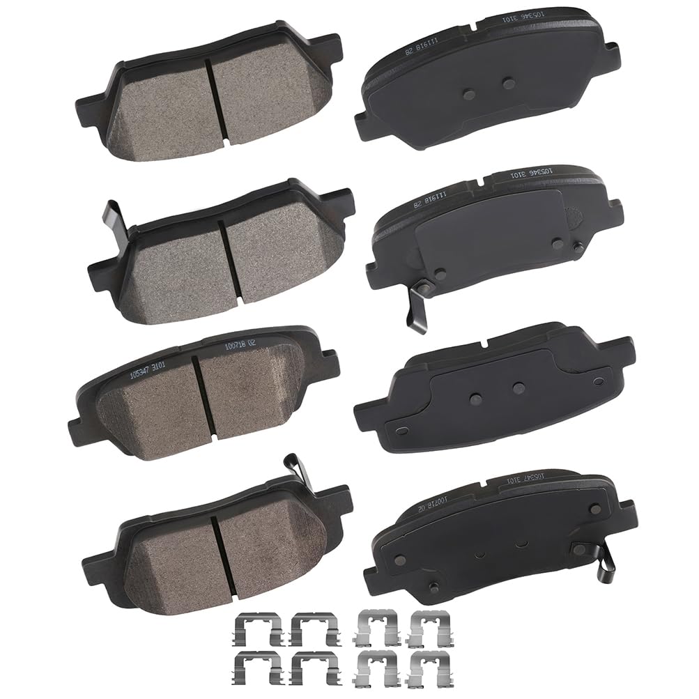 Cciyu D1432 D1439 Front & Rear Professional Ceramic Brake Pads Set Fit For 2010-2012 For Hyundai Santa Fe,2013-2014 For Hyundai 