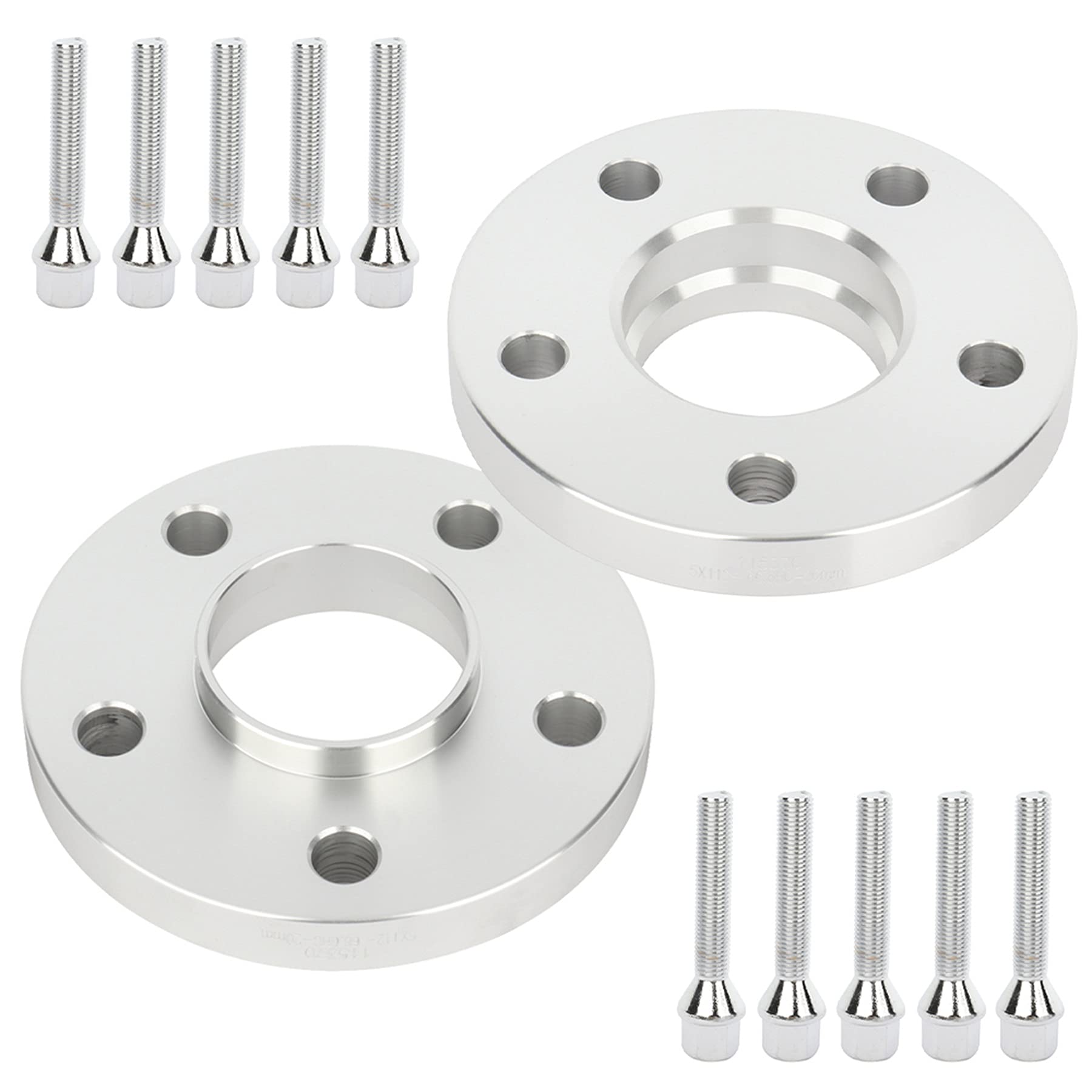 ECCPP 2PCS 5 Lug 20mm Hub Centric Wheel Spacers 5x112mm to 5x112mm 5 LUG fits for Mercedes Benz CLS W219 550,63 AMG 2005-2010 66