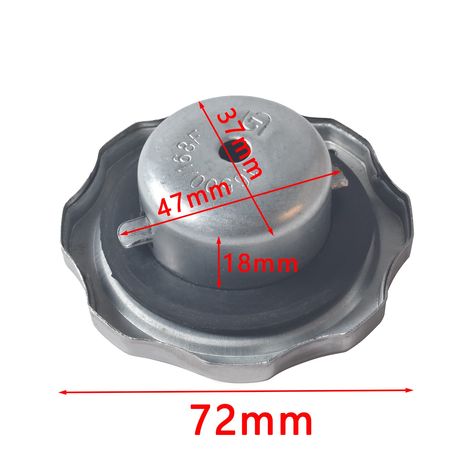 Vcujsuc Gas Fuel Tank Cap For Coleman Ct200U Bt200X Ct200U-Ex For Baja Mb165 Mb200 Doodlebug Mini Bike For Honda 4Hp-13Hp Engine