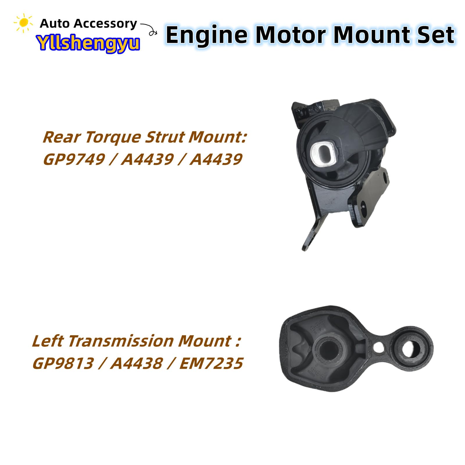 3pcs Engine Motor Mount Kit Compatible with Mazda 3 2014-2018 2.0L/Mazda 6 2014-2017 2.5L/ Mazda CX5 2014-2016 2.5L Replacement