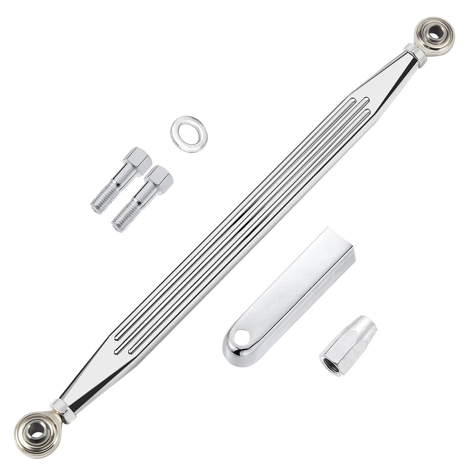 Pbymt Chrome Shift Linkage Shifter Lever Compatible For Harley Davidson Dyna Softail Touring Road Glide Street Glide Road King Electra Glide 1986-2024