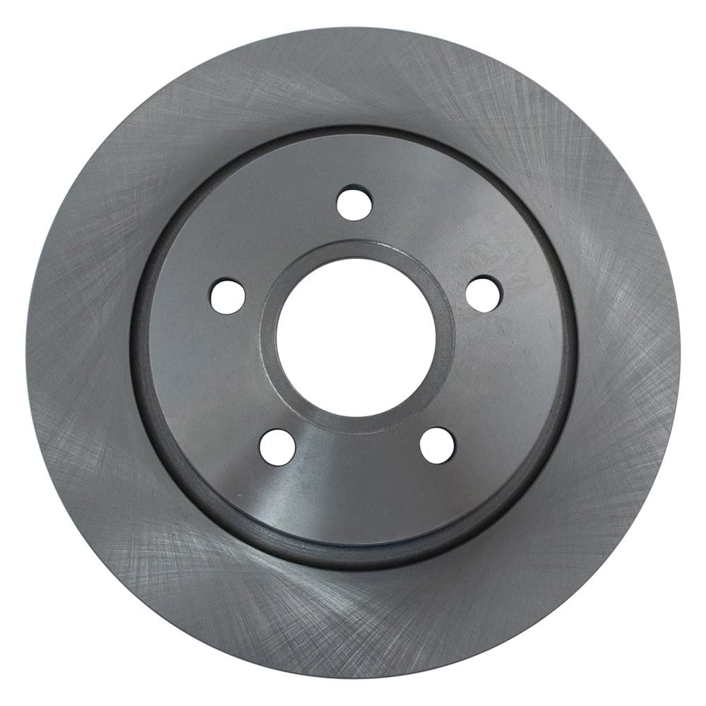 Trq Rear Brake Rotors Set Solid Compatible With 2008-2013 Volvo C30 2006-2013 C70 2005-2011 S40 V50