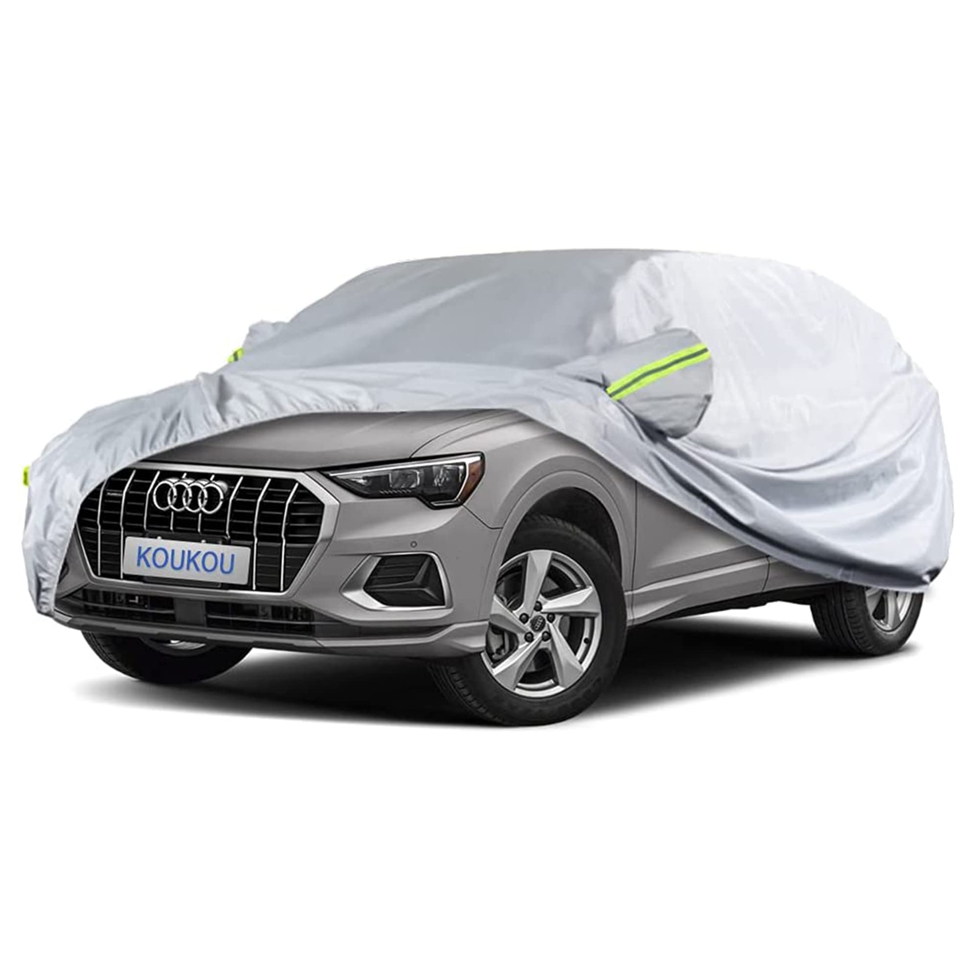 Koukou SUV Car Cover Custom Fit Audi Q3 2012-2025, Waterproof All Weather for Automobiles, Sun Rain Dust Snow Protection. (Ships