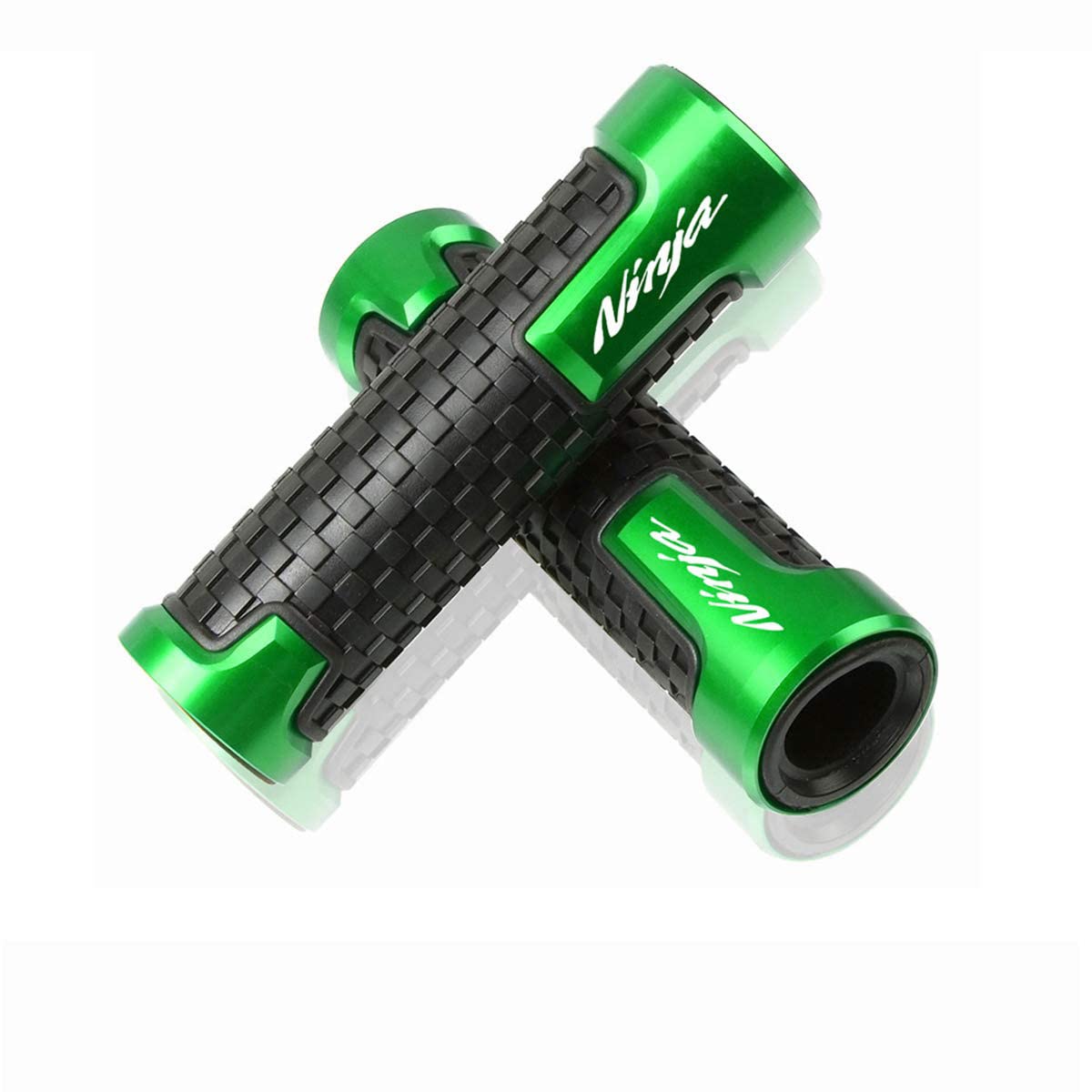 7/8'' 22mm CNC Alu Motorcycle Handlebar Grips for Ninja 400 650 1000SX ZX6R ZX9R ZX10R ZX12R ZX14R ER6F ER6N Green