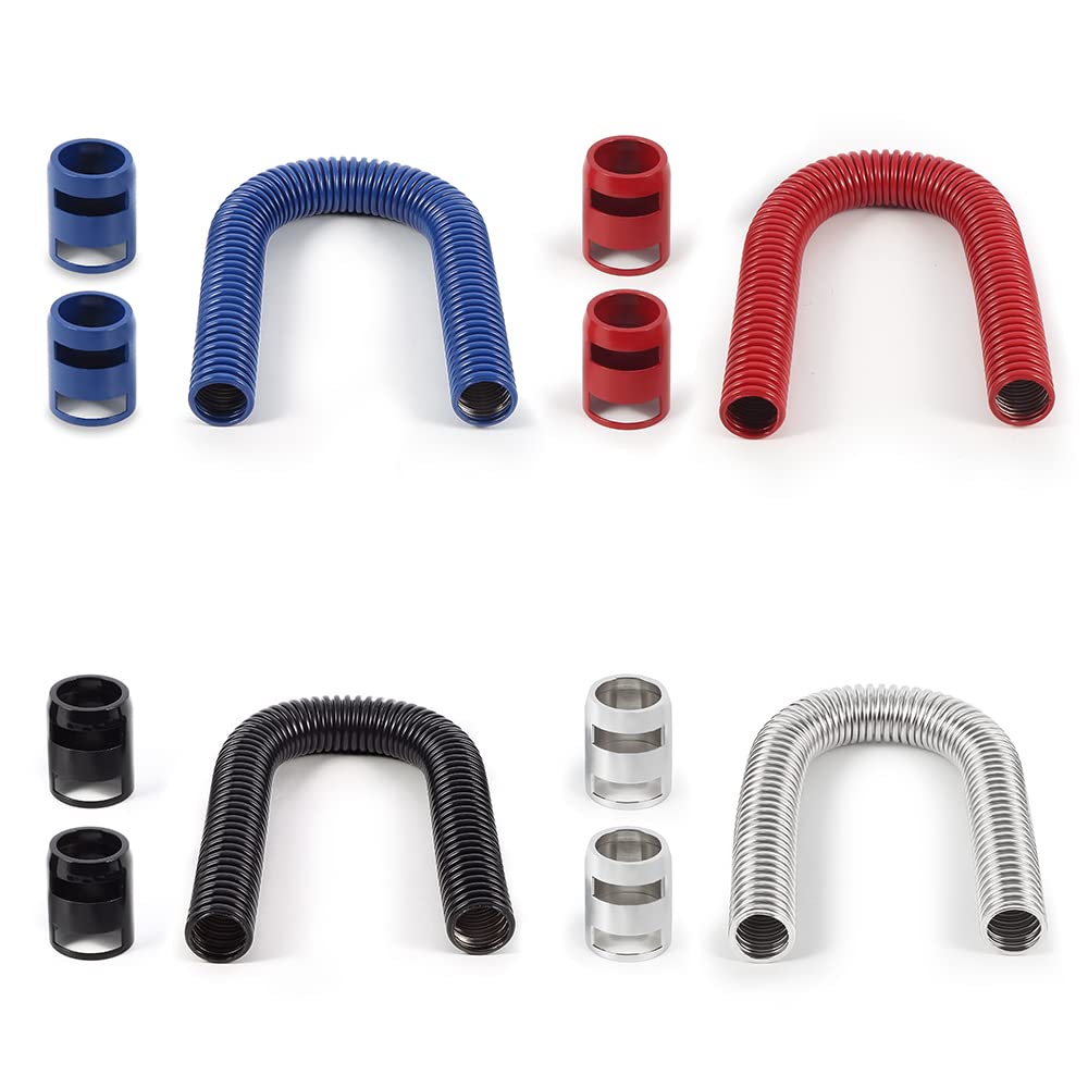 Mishimoto Mmah-U24Bk Universal Flexible Stainless Steel Radiator Hose Kit, 24”, Black