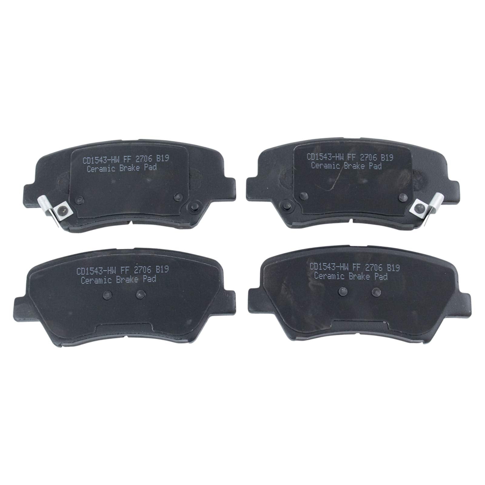 TRQ Front Brake Pads Ceramic Compatible with 2011-2016 Hyundai Elantra 2013-2014 Elantra Coupe 2013-2016 Elantra GT 2012-2016 Ve