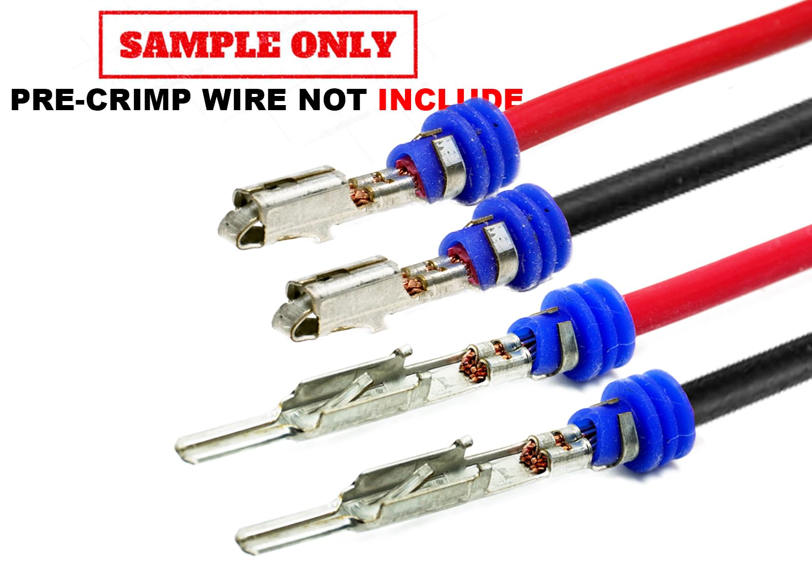 3-Way - 30Amp Metri-Pack Waterproof Connector Terminals And Seals 3-Pin 10-12 Awg