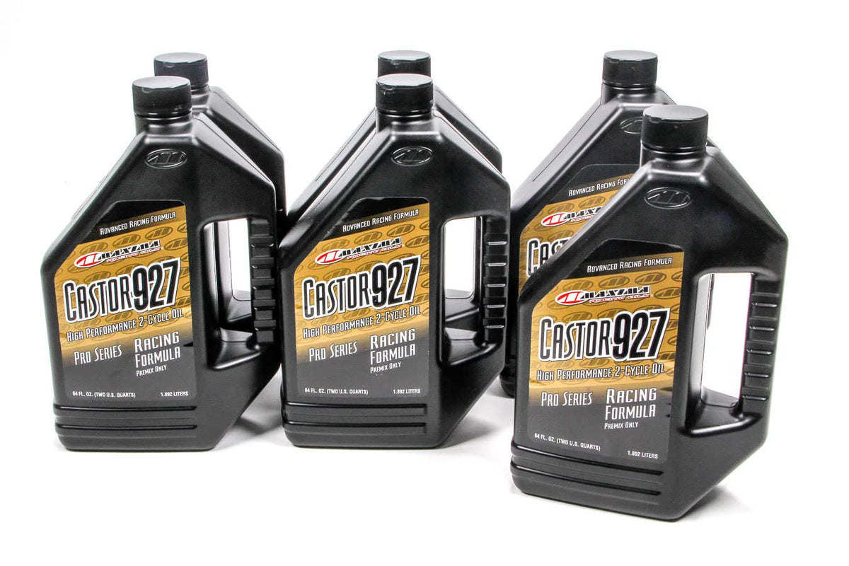 Maxima CS23964-6PK Castor 927 2-Stroke Racing Premix Engine Oil - 1/2 Gallon, (Case of 6)