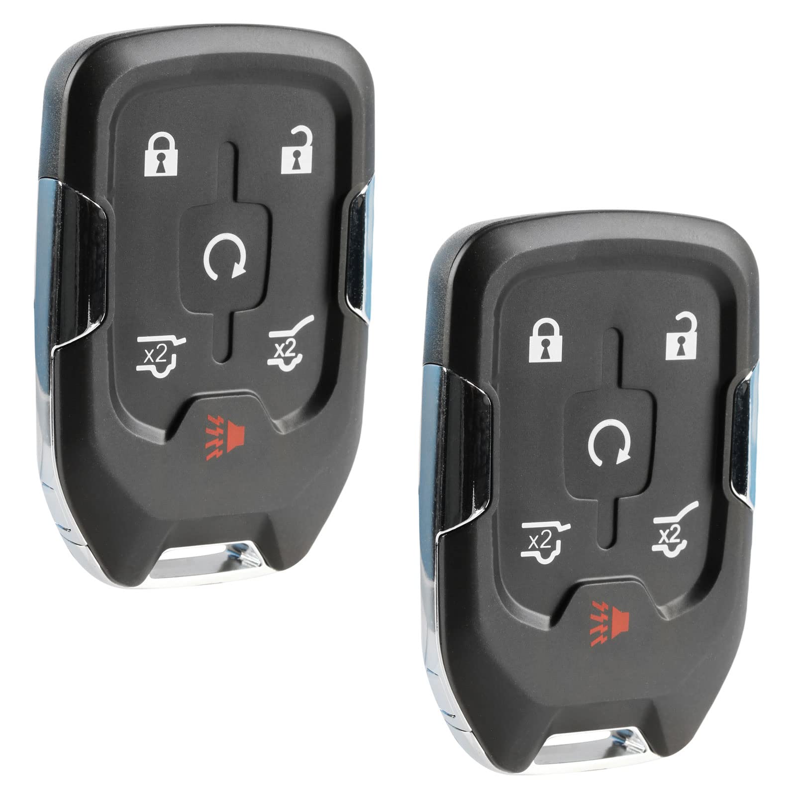 Smart Key Fob Keyless Entry Remote fits 2015-2020 Chevy Suburban/Tahoe/GMC Yukon + Yukon XL (HYQ1AA, 13580802), Set of 2
