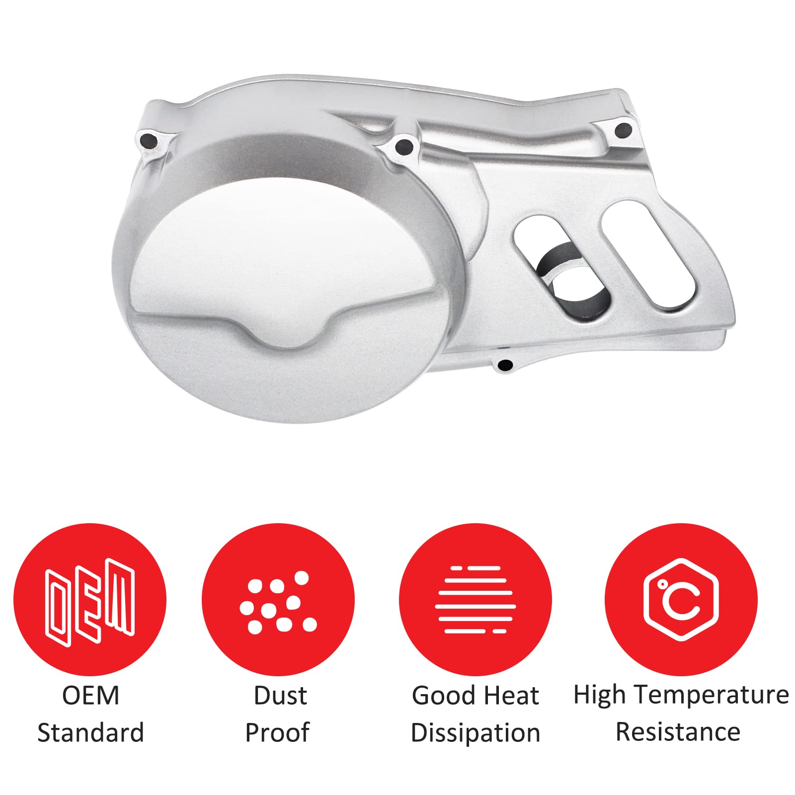 Left Crankcase Cover Gasket for Honda CRF100 CRF 80 CRF100F CRF80F 2004-2013, Stator Flywheel Cover and Gasket MPN# 11341-GN1-A8