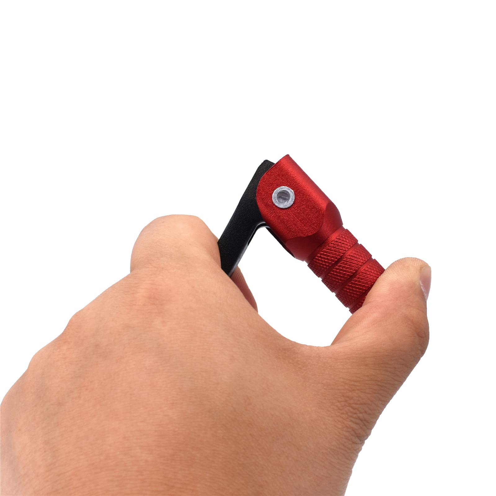 Gear Shift Lever, Rod Alloy Aluminium Gear Lever Fits For Motorcycle Bse Crf 110 Apollo Ttr 125 Motorcycle 50Cc 110Cc 250Cc Dirt Pit Bike(Black&Red)