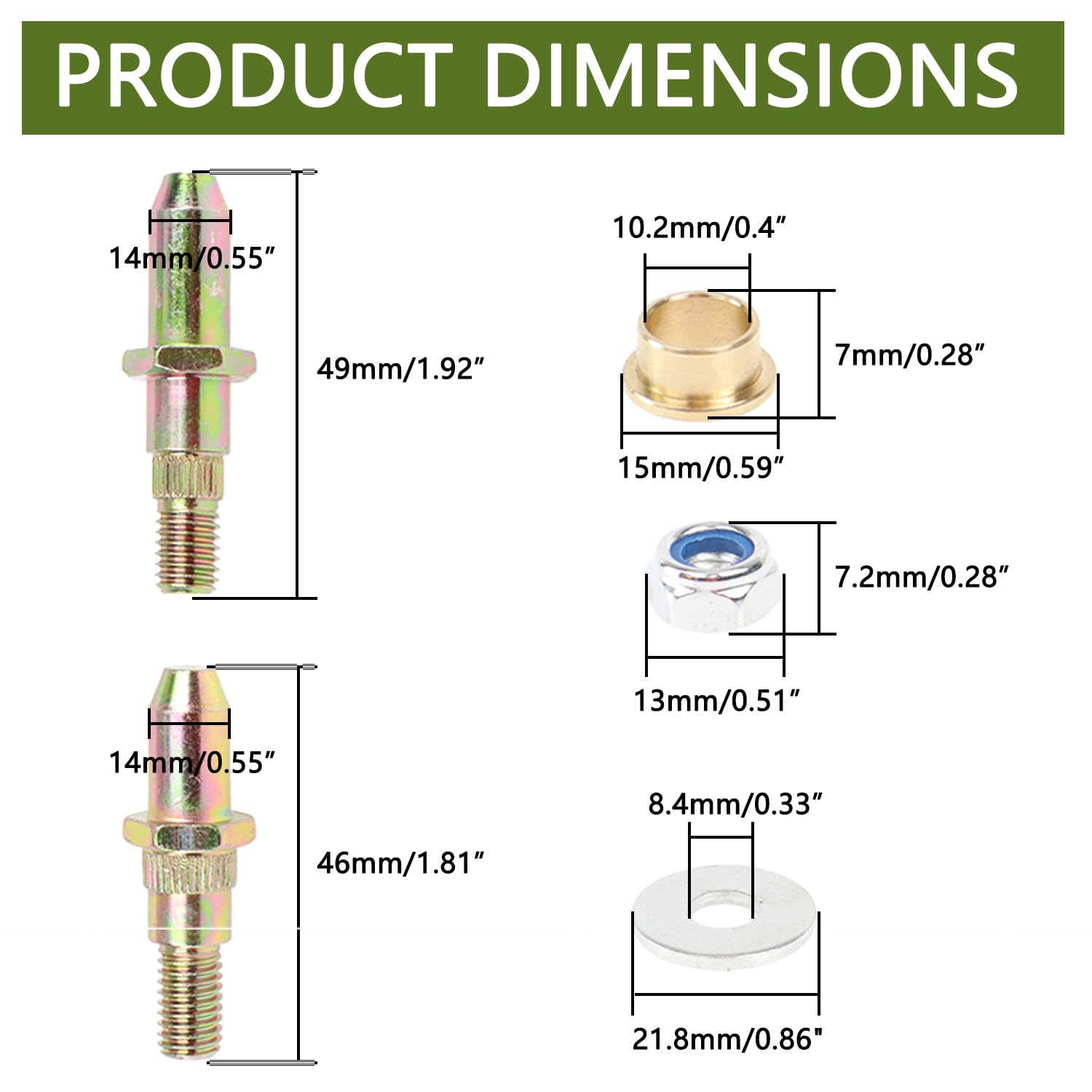 Door Hinge Pin And Bushing Repair Kits Compatible With Chevy Gmc 1999-2007 Chevrolet Silverado Avalanche Truck Suv (2 Doors)
