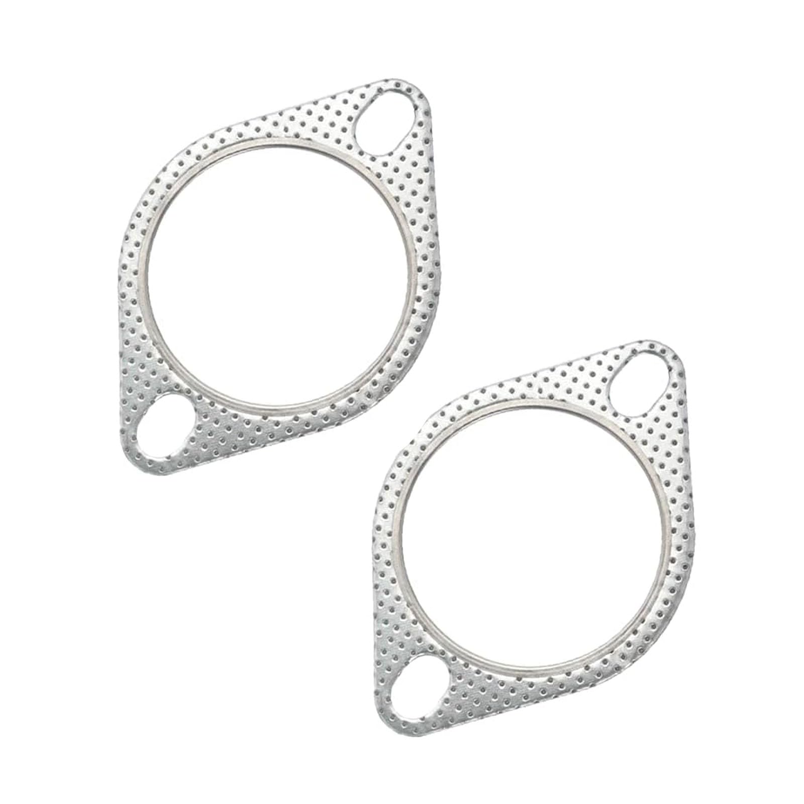 Crynod 2 PCS Car Exhaust Pipe Gasket, Metal Gasket Replacement, 2.5 Inches Sealing Kit, High Temperature Resistant Vehicle Parts