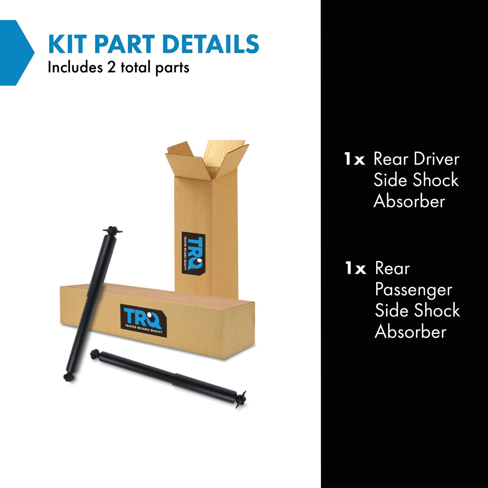 Trq Rear Strut Shock Absorber Pair Set For Isuzu Oldsmobile Chevy Gmc Pickup Truck