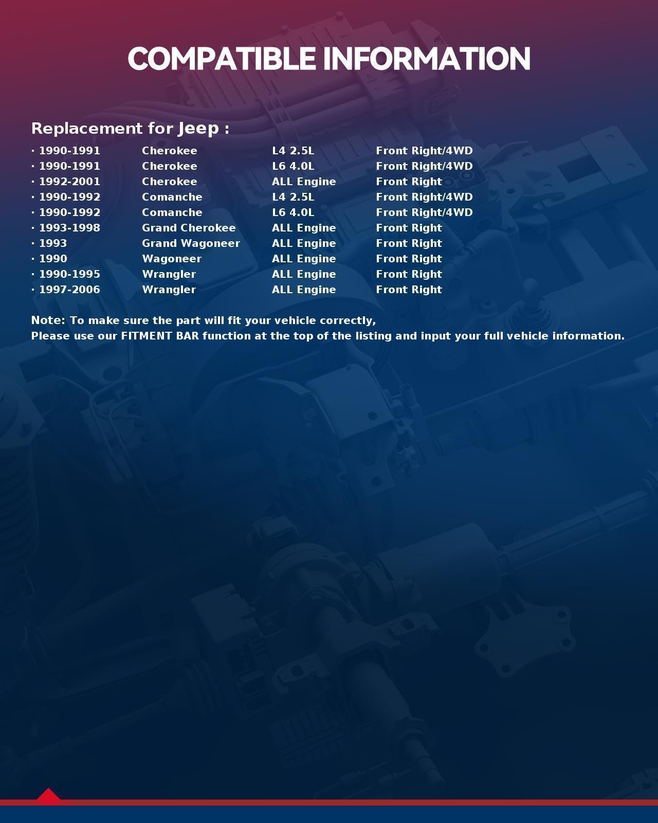 Kax Front Right Brake Caliper 184339 Compatible For Wrangler 1990-1995 1997-2006, Cherokee 1990-2001, Grand Cherokee 1993-1998,