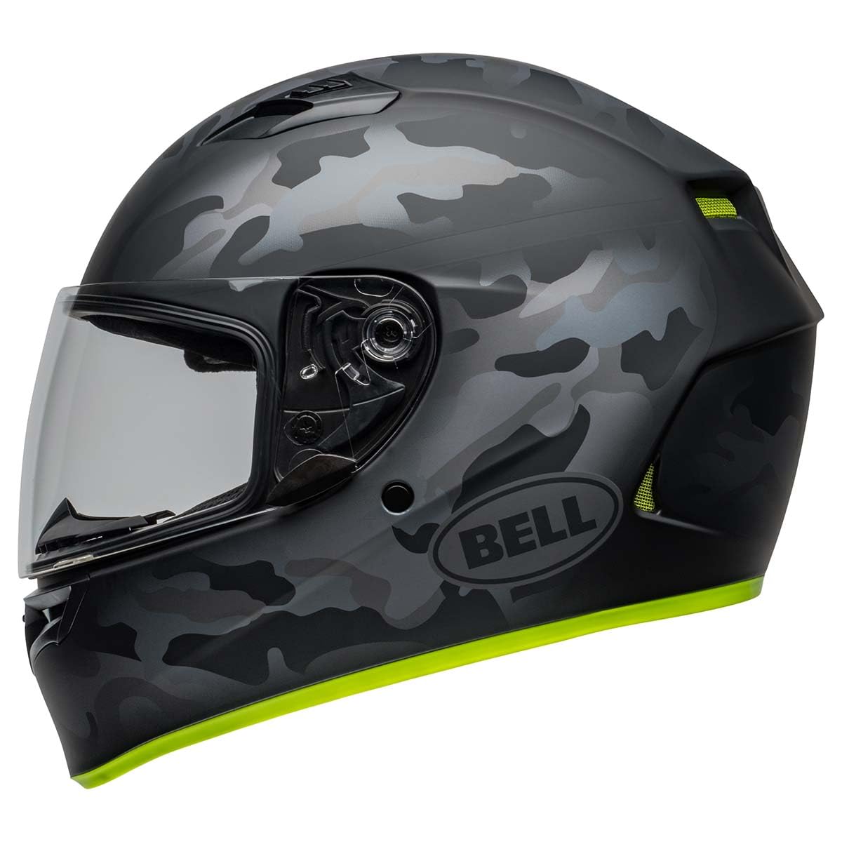 Bell Qualifier Full-Face Motorcycle Helmet (Matte Stealth Hi-Vis/Camo - Small)