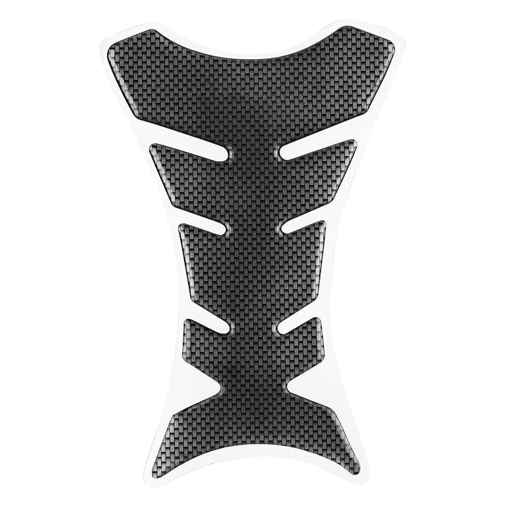Mtsooning Motorcycle Tank Pad, Universal Fuel Tank Sticker, 3D Rubber Gas Oil Protector Self-Adhesive and Waterproof Replacement