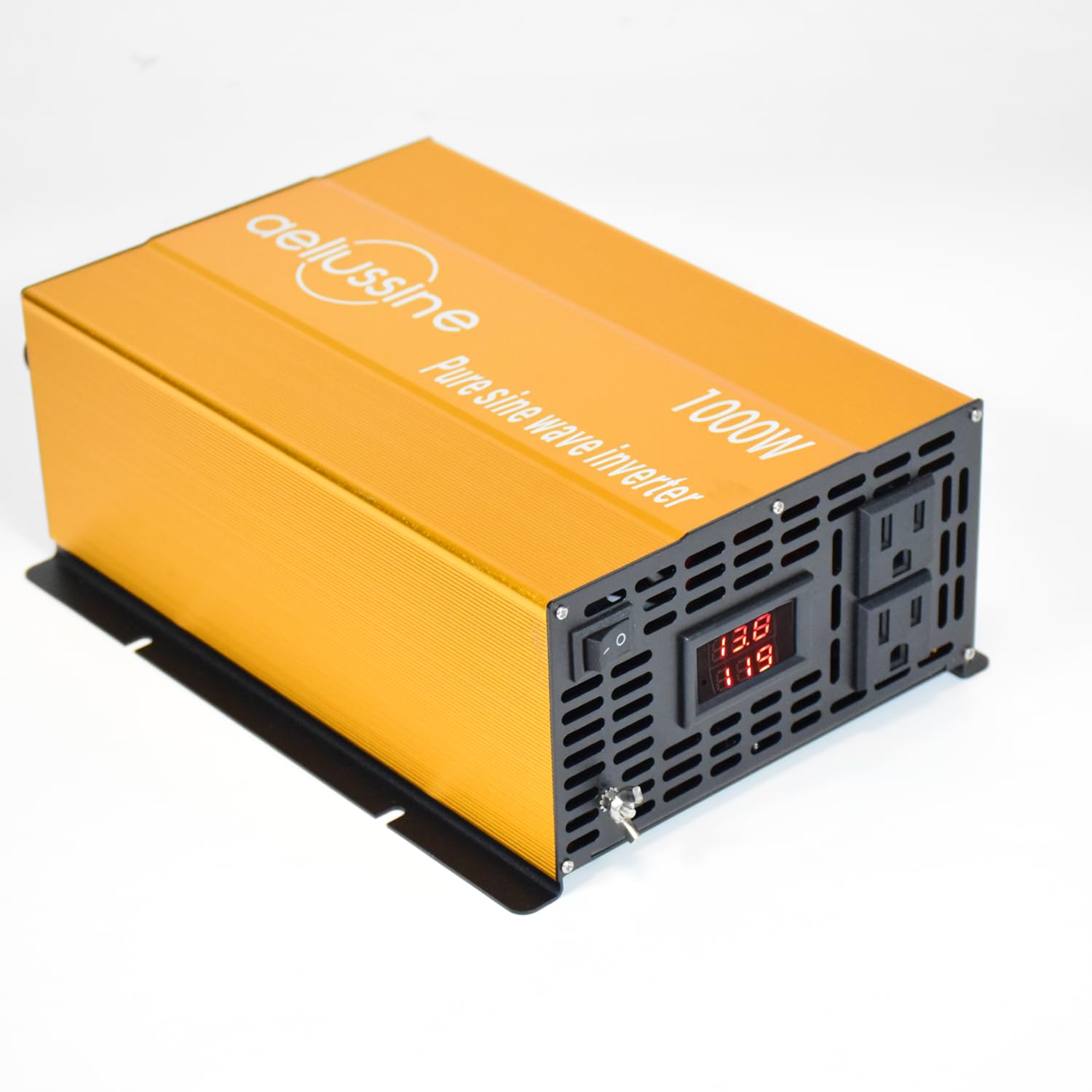 aeliussine 1000W Pure Sine Wave Inverter-48V DC to 110V 120V AC Power Converter with 2 AC Outlets, 48 Volt Power Inverter for Tr