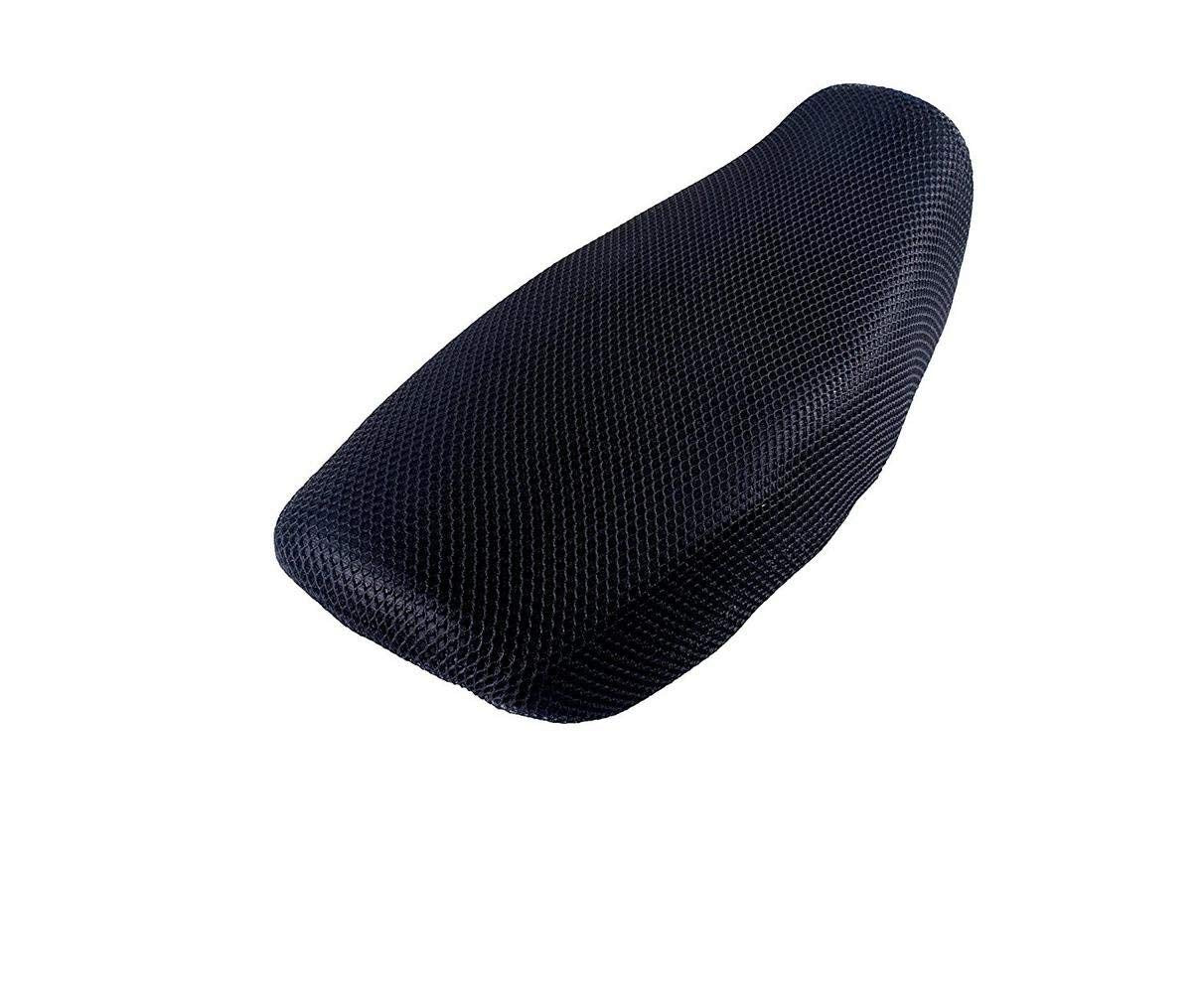 AUTONEST Bike Stretchable Net Seat Cover (Black) for Yamaha YBR 125