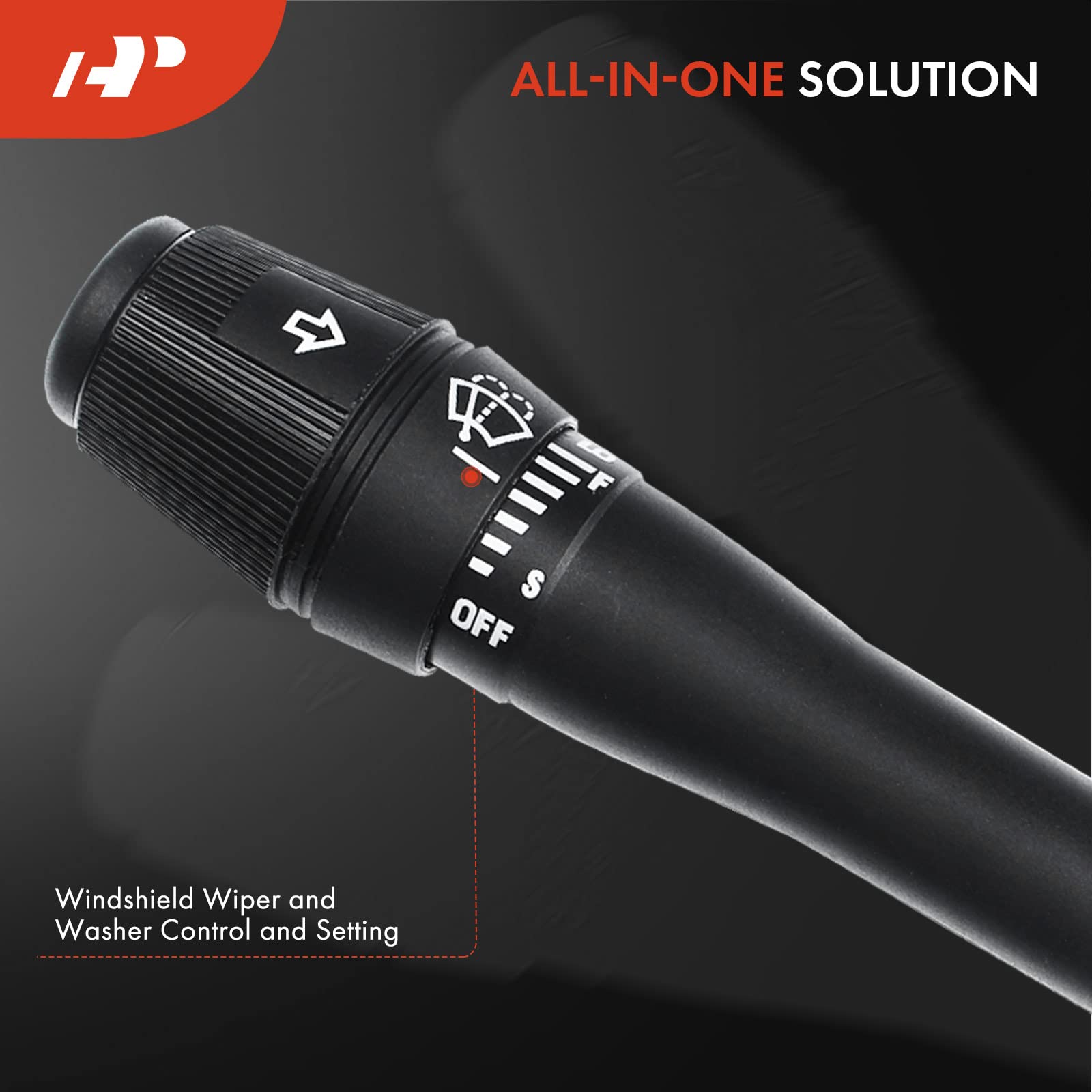 A-Premium Multifunction Switch Windshield Wiper Washer Control & Hazard Warning Flashers, Compatible with Ford Mustang 1999 2000 2001 2002 2003 2004