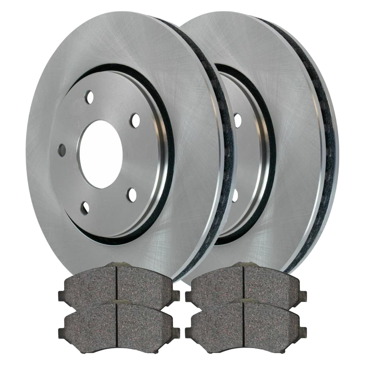Autoshack Brake Rotors With Brake Pads Front Brake Rotor & Pad Replacement Kit For Dodge Journey 2010-2011 Chrysler Town & Country 2011-2014 Vw Routan 2.4L 3.3L 3.5L 3.6L 3.8L 4.0L Awd Fwd Brkpkg0351