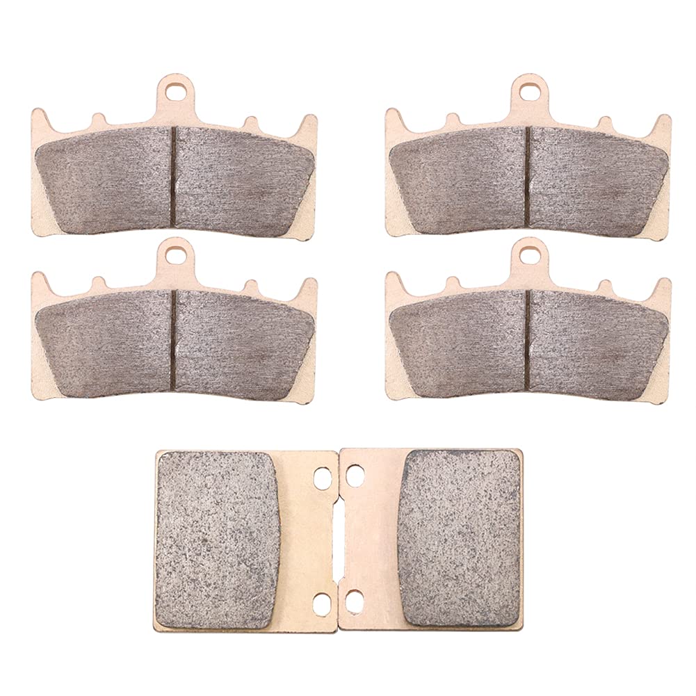 Locopow Sintered Brake Pads Compatible With Suzuki Hayabusa Gsx1300R 1999-2007/ Bandit 1200 Gsf1200S 2001-2005/Gsxr1100W 1993-1998/Gsxr750W 1994-1996/Tl1000R 1998-2003, Sintered Metal, Front And Rear