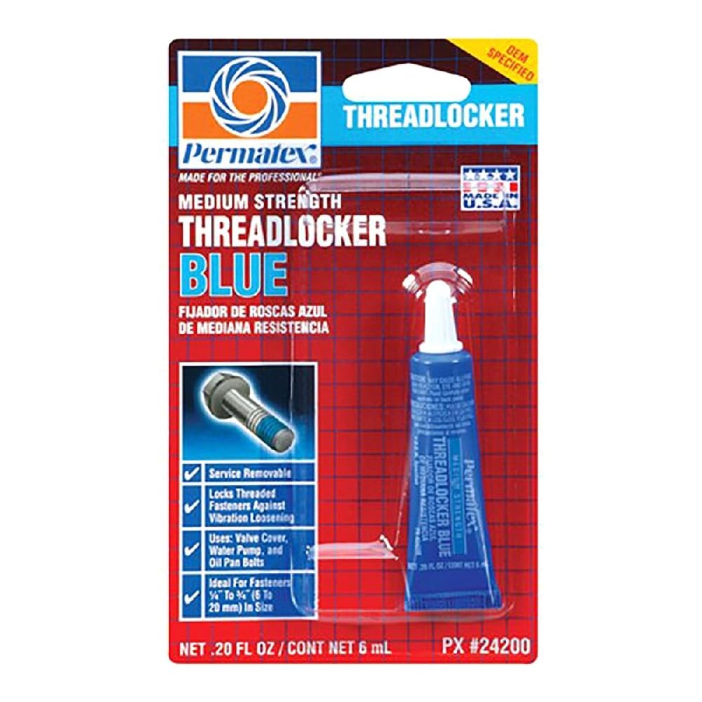 Permatex 24200 6 Ml Blue Medium Strength Threadlocker