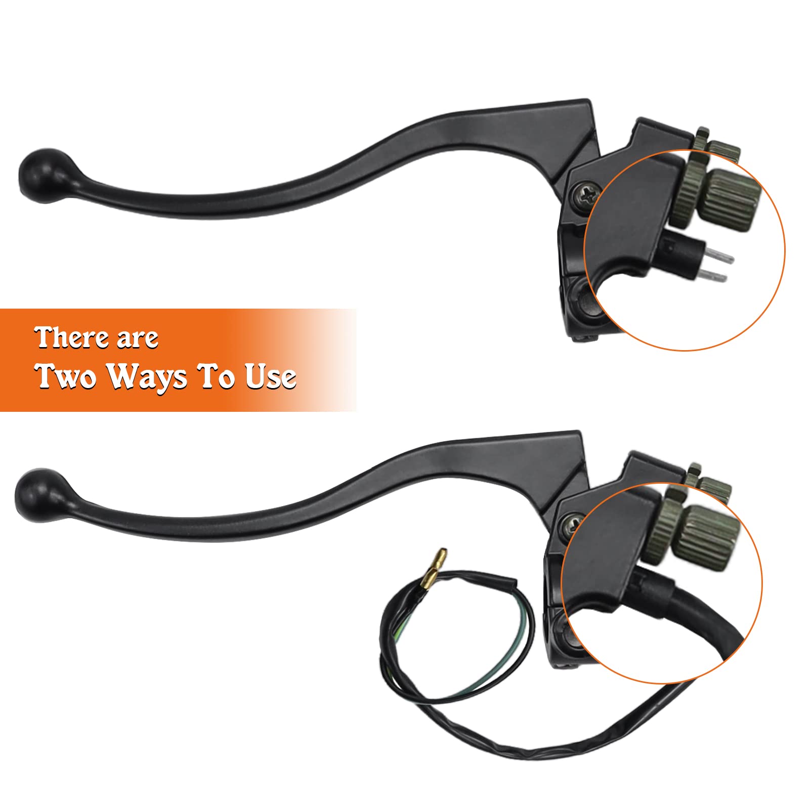 7/8'' Left Hand Brake Lever Replacement for Polaris Scrambler 90 90X Predator 90 Sportsman 90 110 Phoenix 200 Outlaw 90 110 EFI